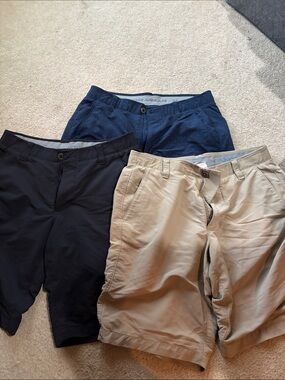 Under Armour Men’s Navy, Black & Tan Chino Shorts Trio